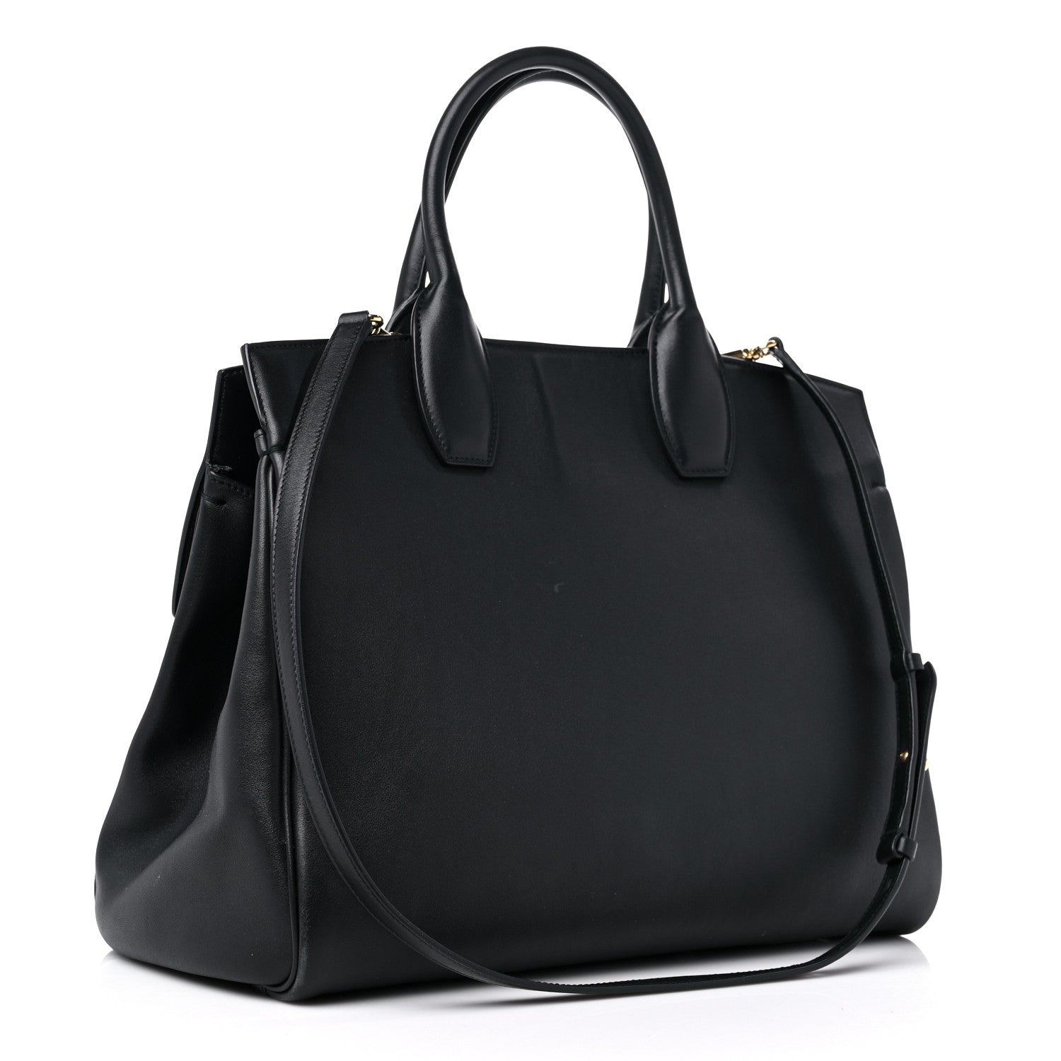 Salvatore Ferragamo Calfskin Medium Studio Bag Black 4 of 16