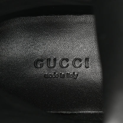 Gucci Nappa Frances GG Matelasse Platform Combat Boots 37.5 Black 8 of 9