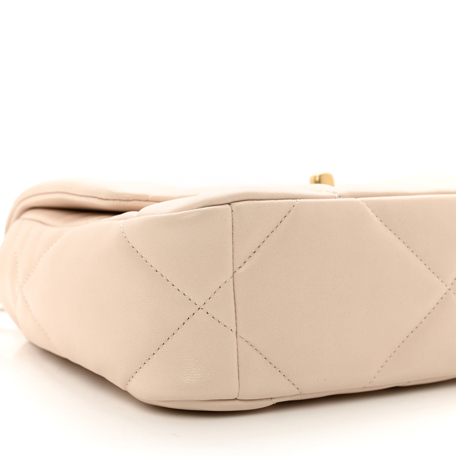 Chanel Lambskin Quilted Medium Chanel 19 Flap Light Beige 8 of 9