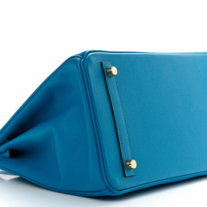 Hermes Epsom BIRKIN 30 Bleu Zanzibar 9 of 11