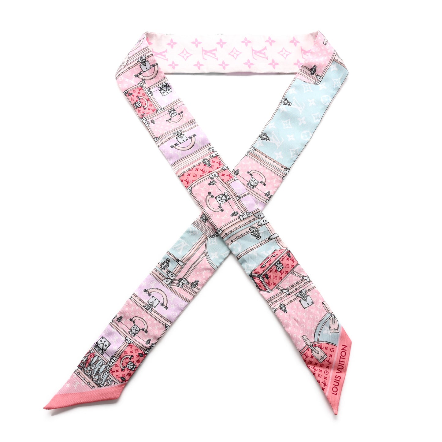 Silk Monogram Let's Go BB Bandeau Pink