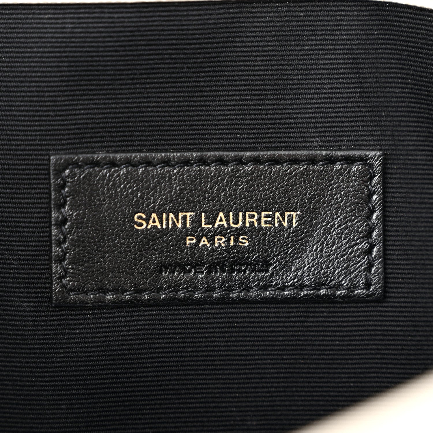 Saint Laurent Grain De Poudre Uptown Pouch Blanc Vintage 6 of 8