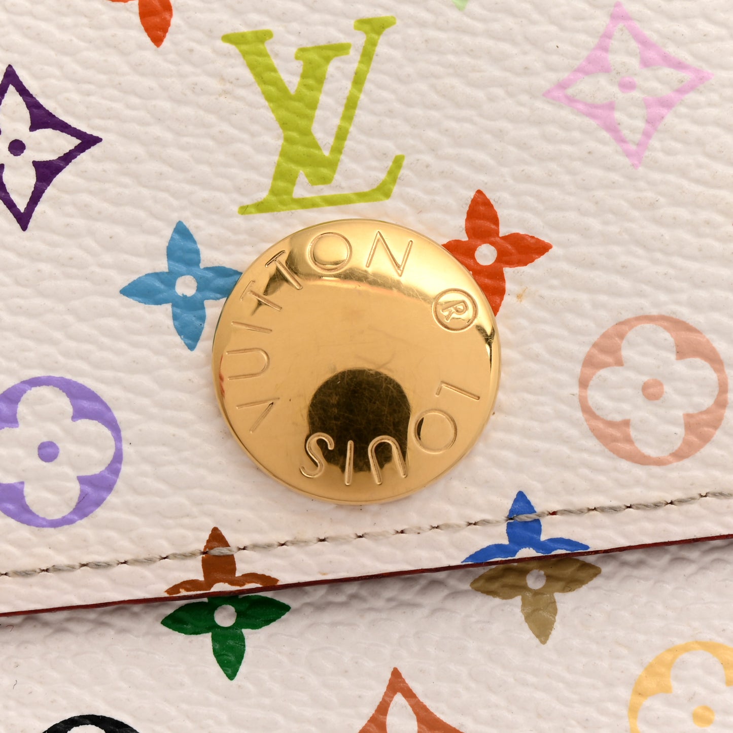 Monogram Multicolor Sarah Wallet White Grenade