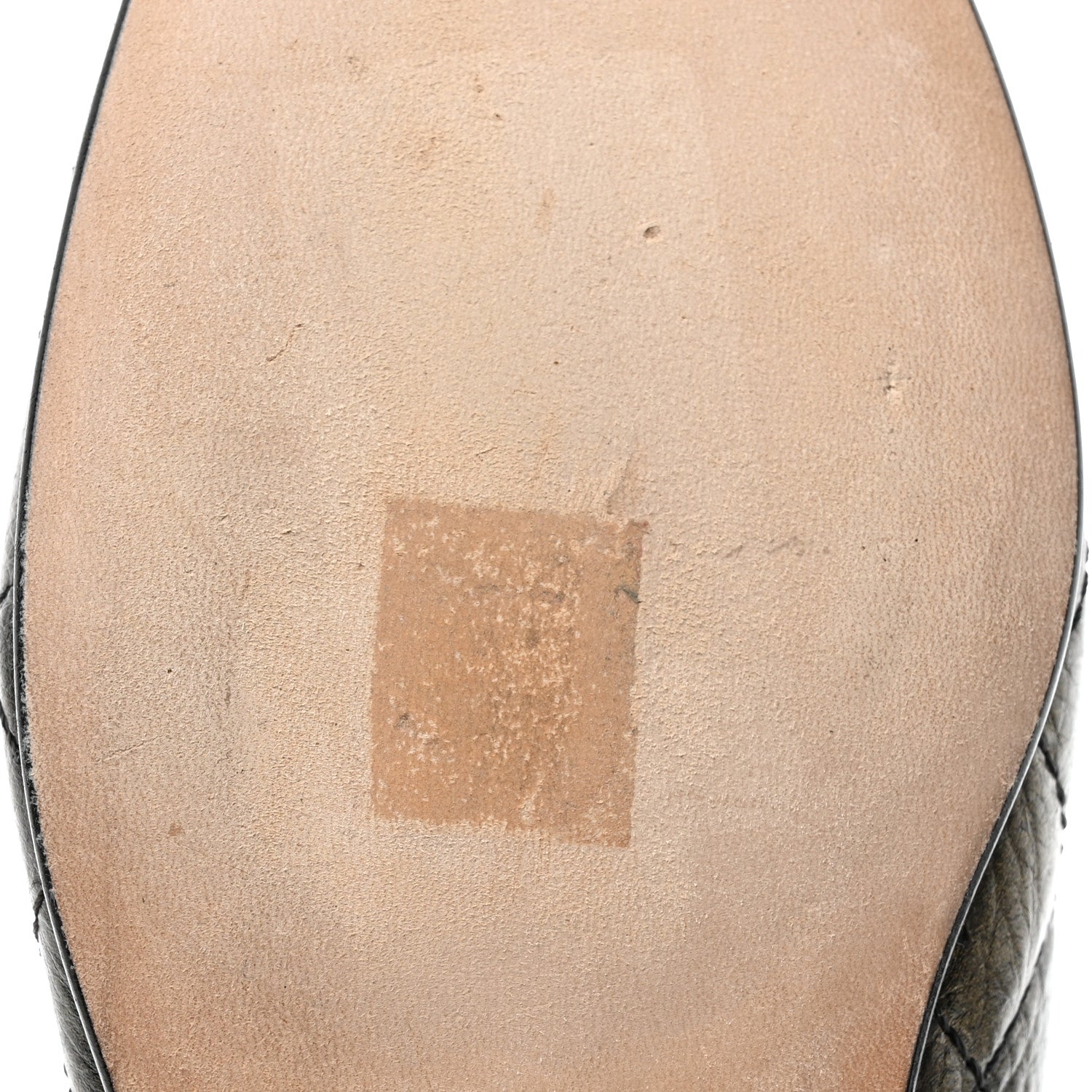 Chanel Metallic Aged Calfskin Quilted CC Cap Toe Ballerina Flats 36.5 Dark Brown 11 of 17
