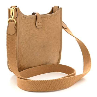 Hermes Taurillon Clemence Evelyne TPM Biscuit 3 of 12