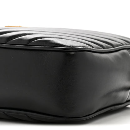 Saint Laurent Calfskin Matelasse Monogram Lou Camera Bag Black 10 of 13