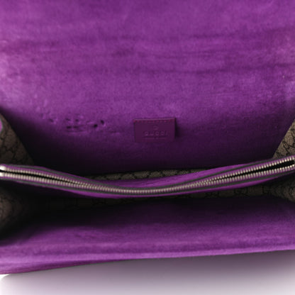 Gucci GG Supreme Monogram Feather Embroidered Medium Dionysus Parrot Shoulder Bag Beige Multicolor 5 of 12