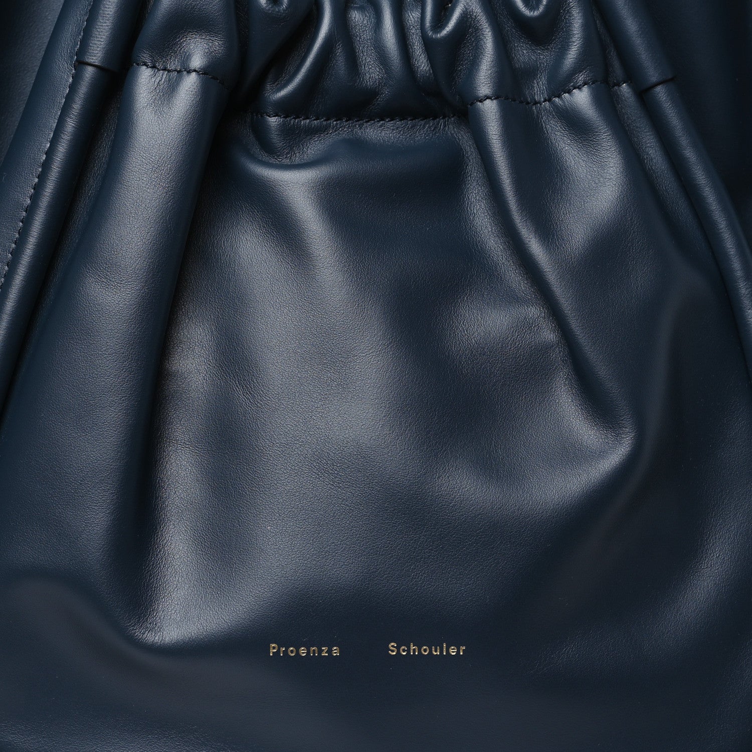 Proenza Schouler Calfskin Large Ruched Tote Dark Navy 9 of 13