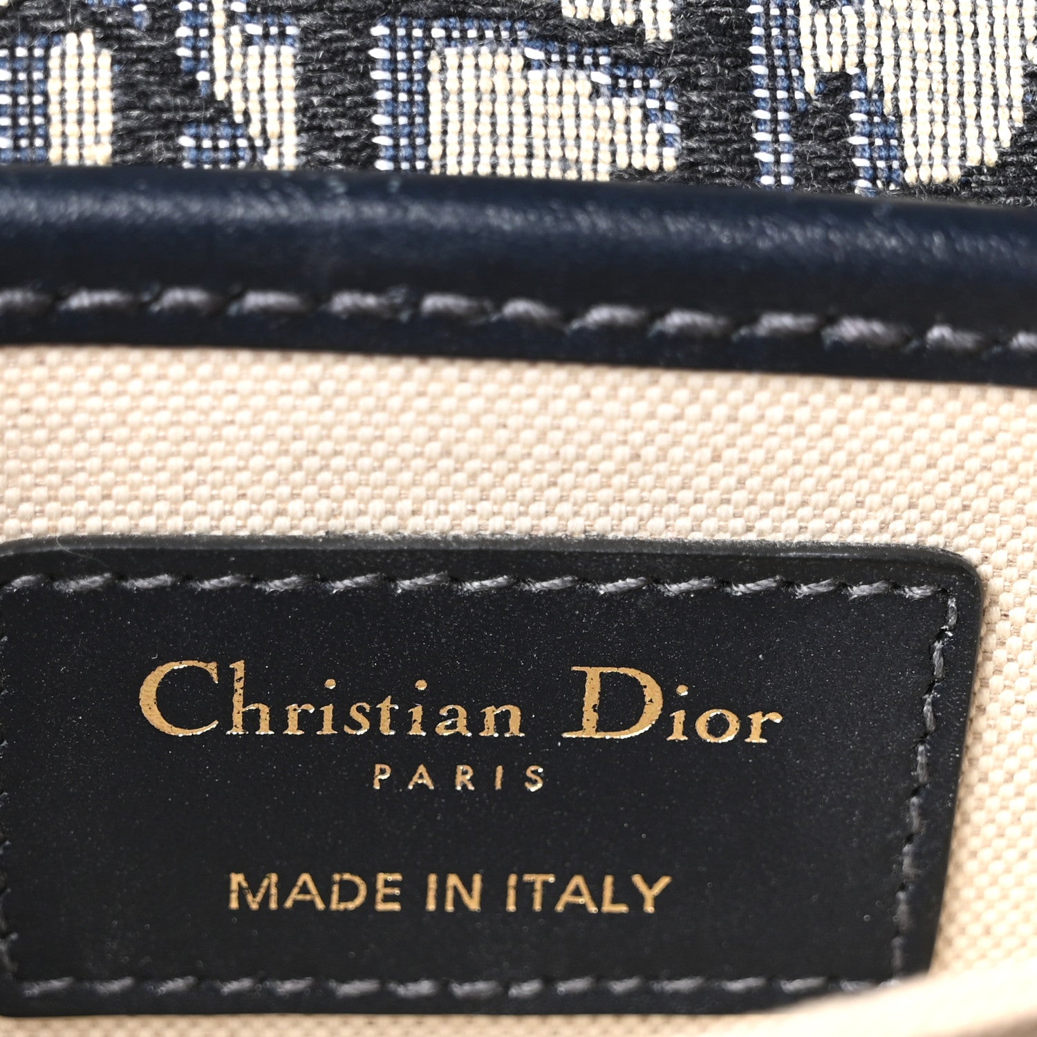 Christian Dior Oblique Square DiorAddict Flap Navy Blue 1915443