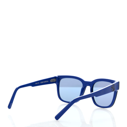 Louis Vuitton Acetate Outerspace Square Sunglasses Z1095W Black Blue 4 of 8