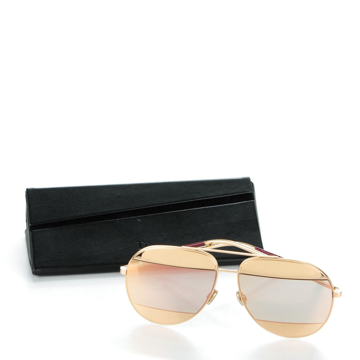 Christian Dior Split 1 Aviator Sunglasses Rose Gold 6 of 6