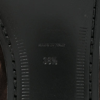 Saint Laurent Suede Le Loafer Penny Slippers 38.5 Dark Chocolate 6 of 9