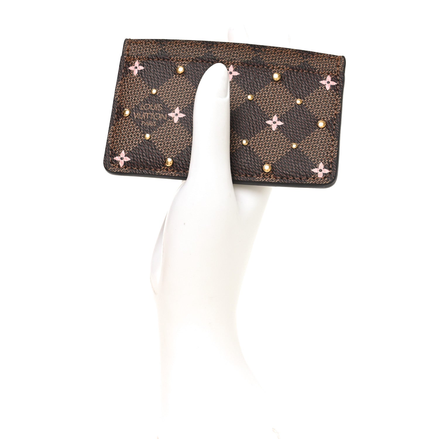 【非売品】Louis Vuitton プレート Louis Vuitton Damier Ebene Studded Card Holder 1823711 – FASHIONPHILE