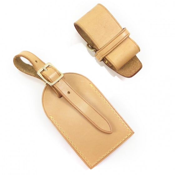 Louis Vuitton Vachetta Leather Luggage Tag & Loop 2 of 4