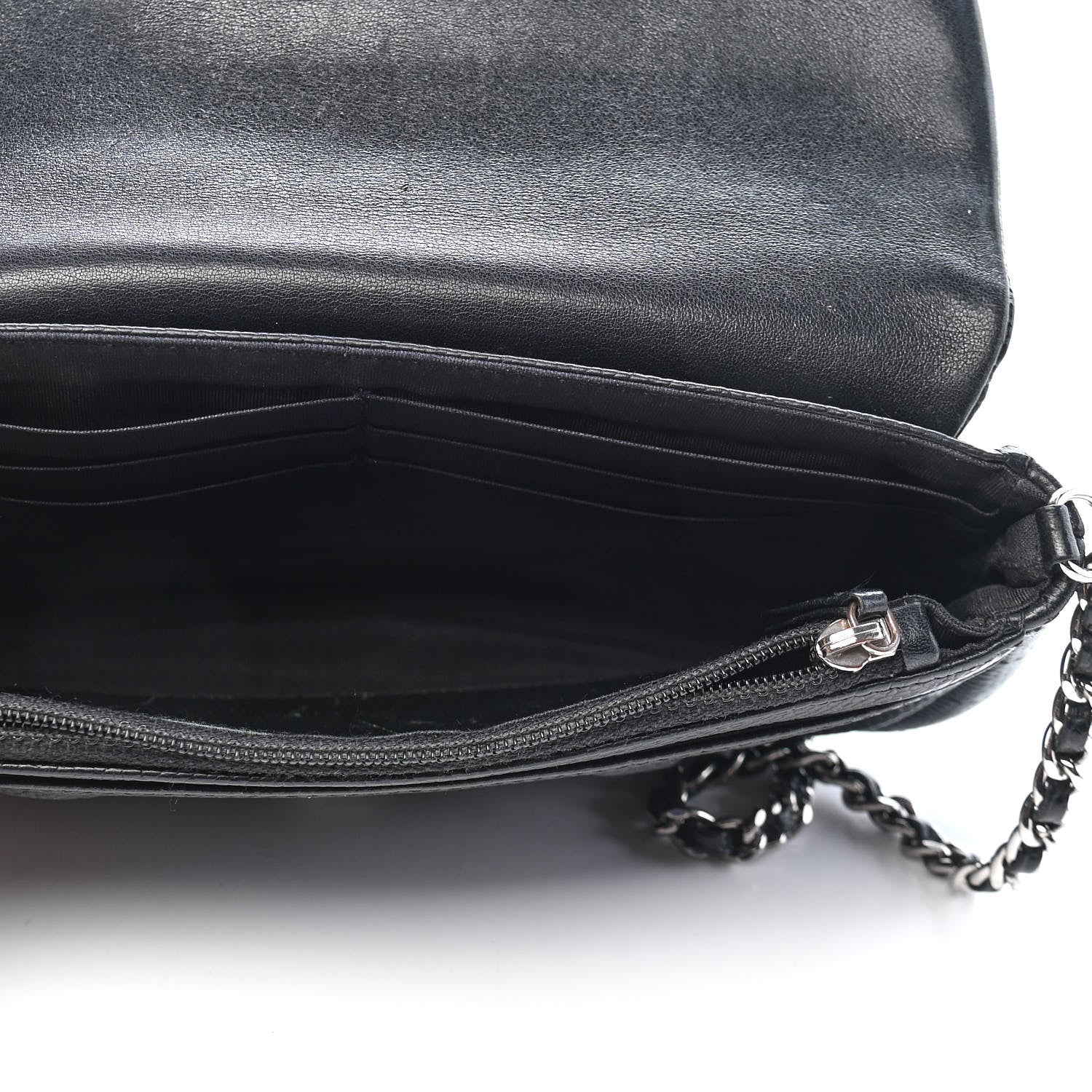 Chanel Caviar Half Moon Wallet On Chain WOC Black 5 of 10