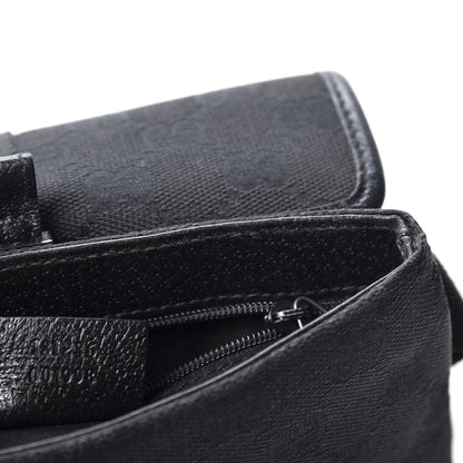 Gucci GG Monogram Web Buckle Belt Bag Black 8 of 9