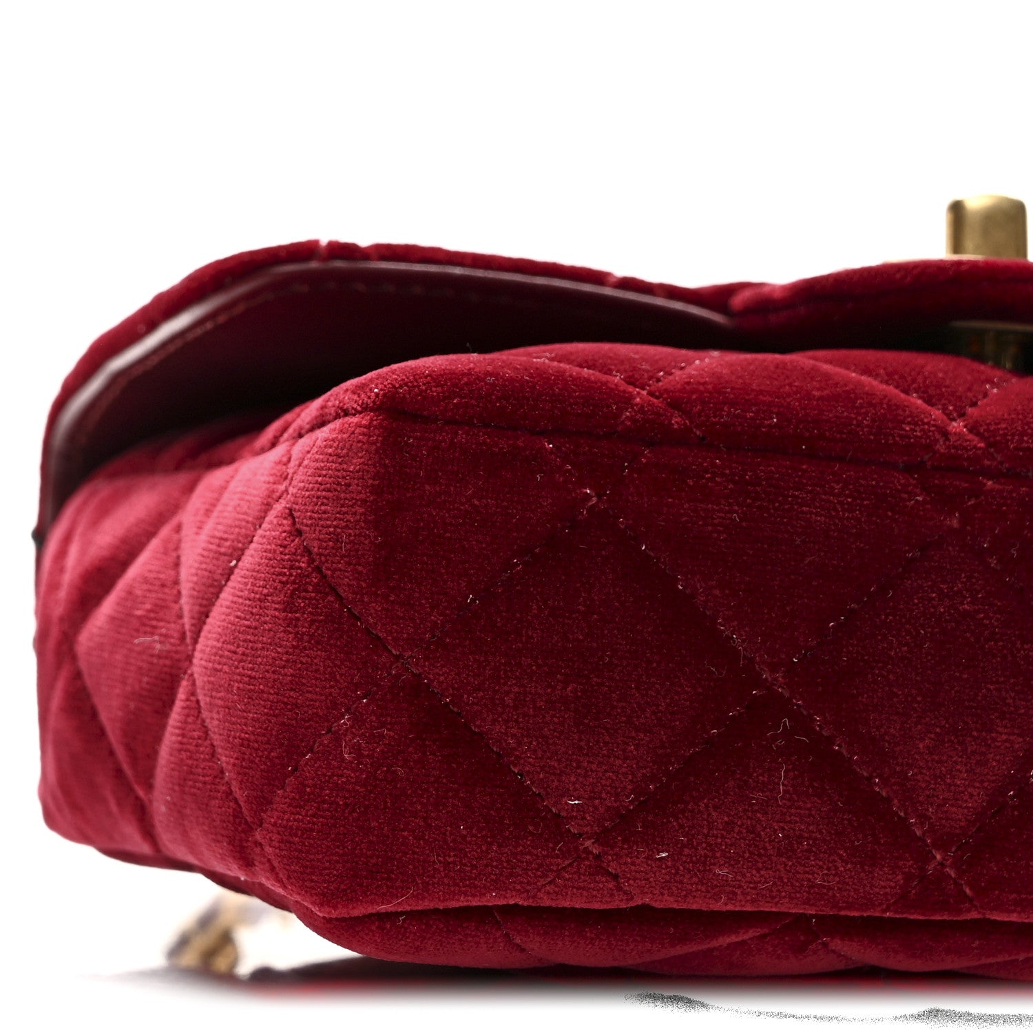 Chanel Velvet Enamel Mini Flap Red 10 of 12
