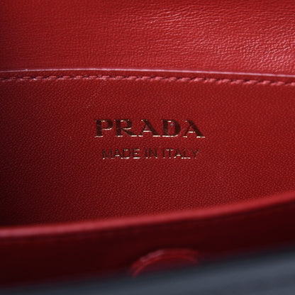 Prada Saffiano Cuir Medium Double Bag Black Fuoco 4 of 12