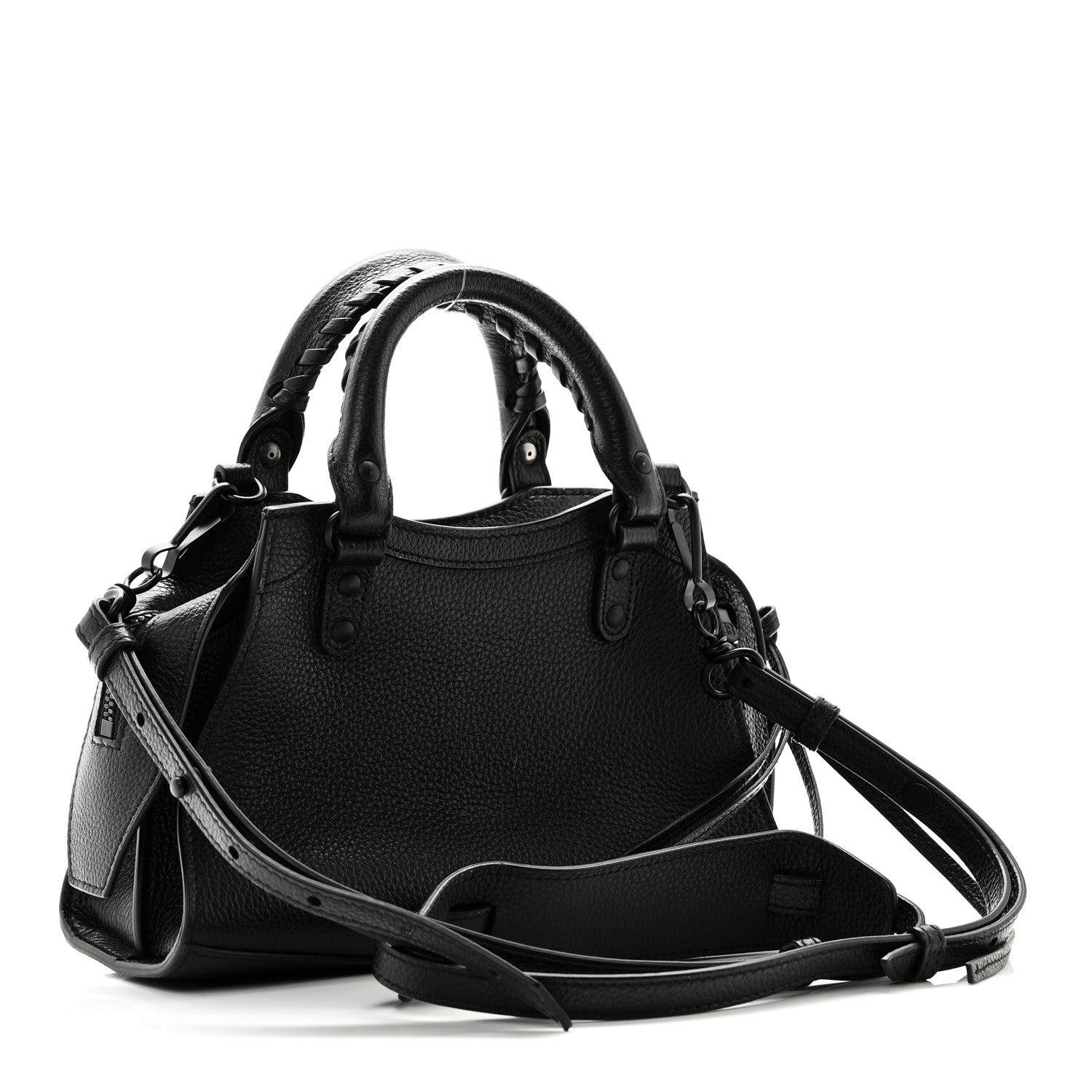 Balenciaga Grained Calfskin Neo Classic Black Hardware Mini City Black 3 of 10