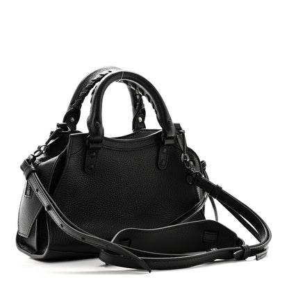 Balenciaga Grained Calfskin Neo Classic Black Hardware Mini City Black 3 of 10