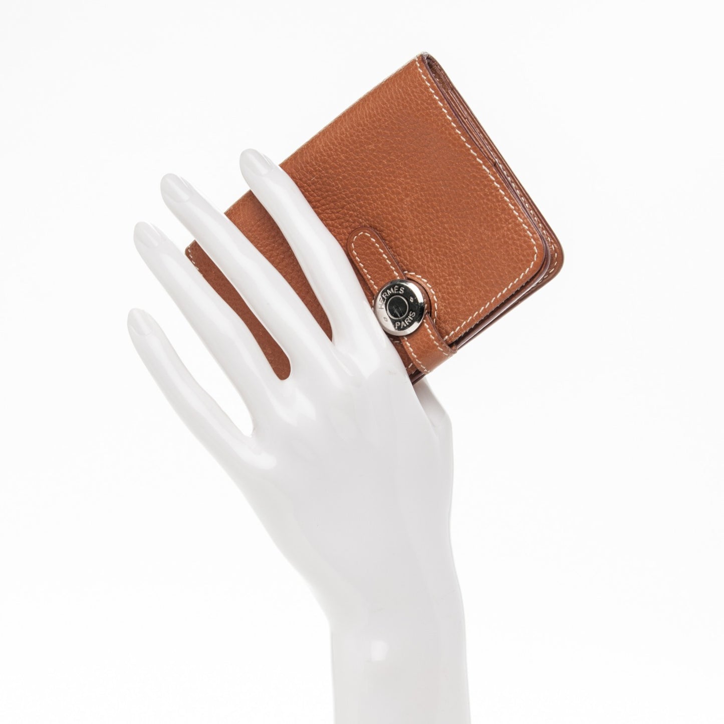Togo Dogon Card Case Key Holder Gold