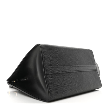 Prada Saffiano Cuir Calfskin Small Monochrome Top Handle Tote Black 4 of 9
