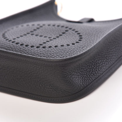 Hermes Taurillon Clemence Evelyne TPM Black 7 of 11