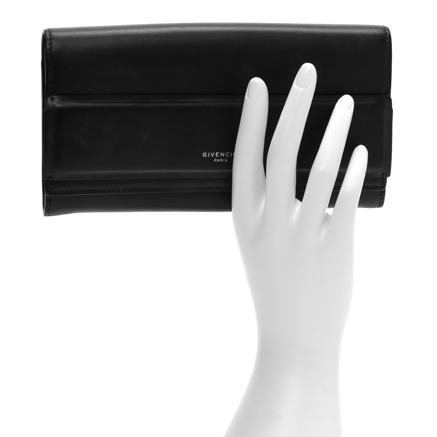 Givenchy Smooth Calfskin Horizon Continental Wallet Black 2 of 14