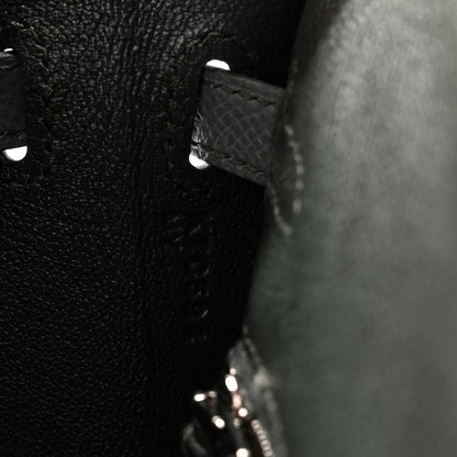 Hermes Epsom Tri-Color Kelly Sellier 25 Vert Mangrove Vert Amande Black 7 of 11