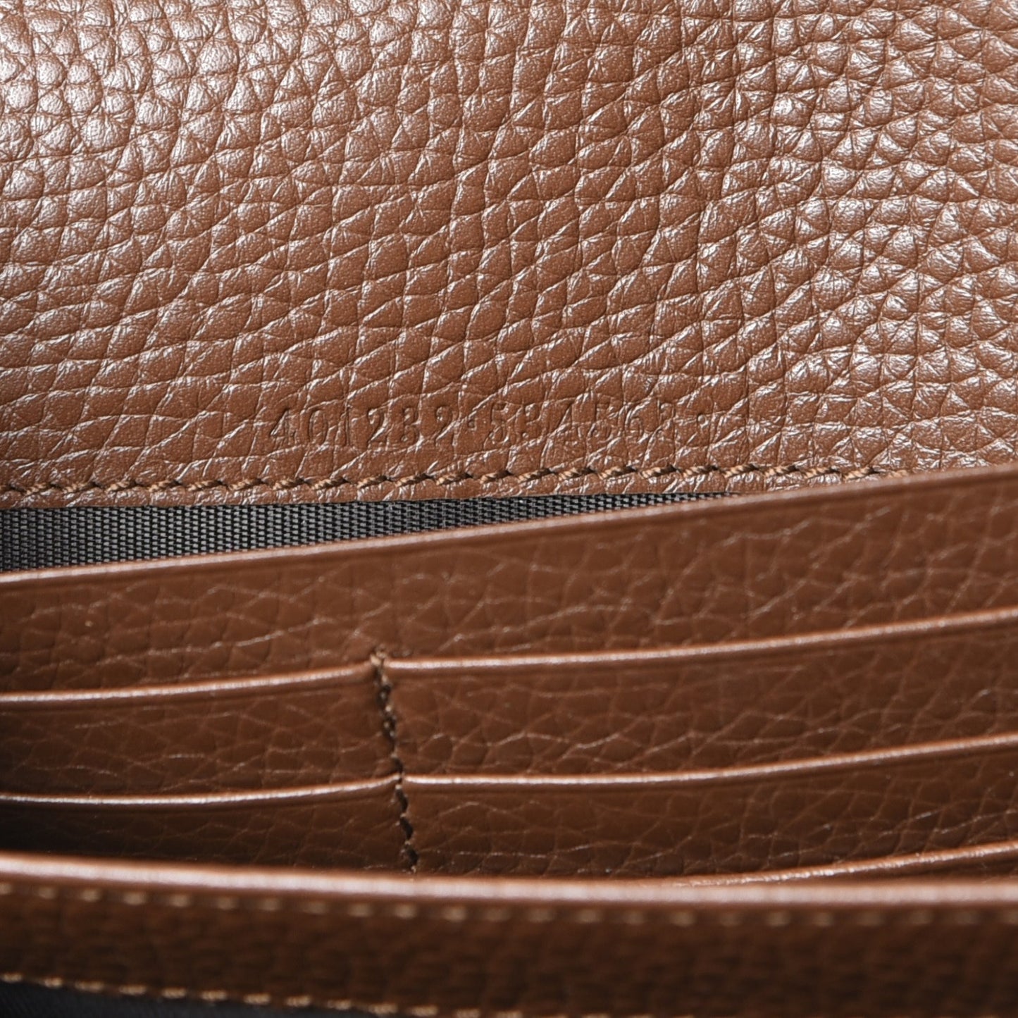 Cellarius Calfskin GG Marmont Chain Wallet Nut Brown