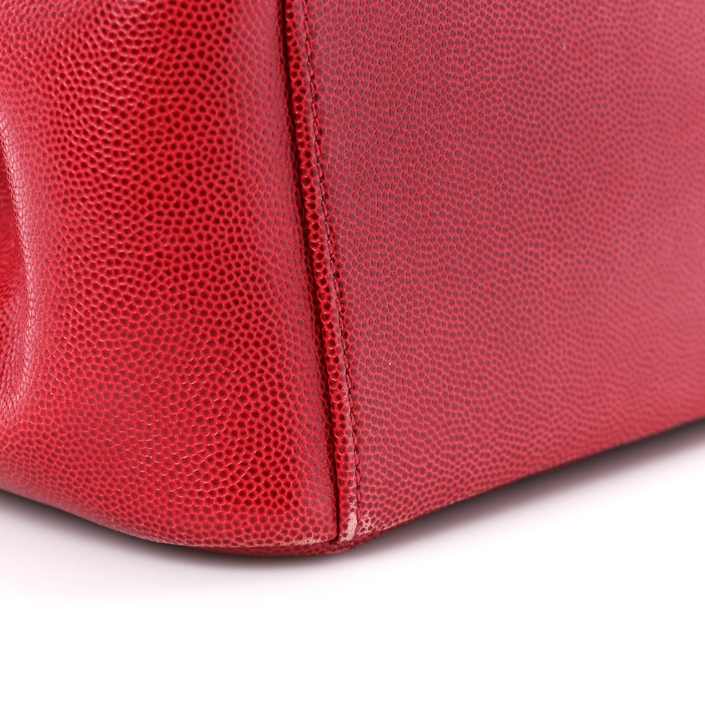 Caviar Quilted Large Business Affinity Flap Red