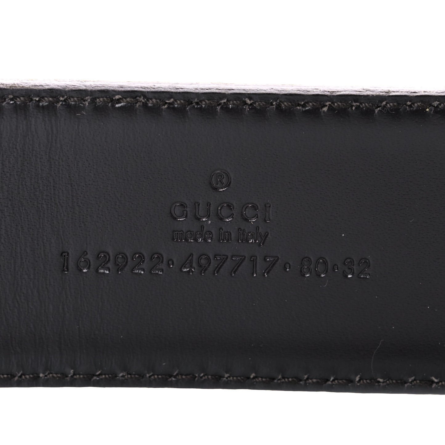 Calfskin Web Interlocking G Belt 80 32 Dark Brown