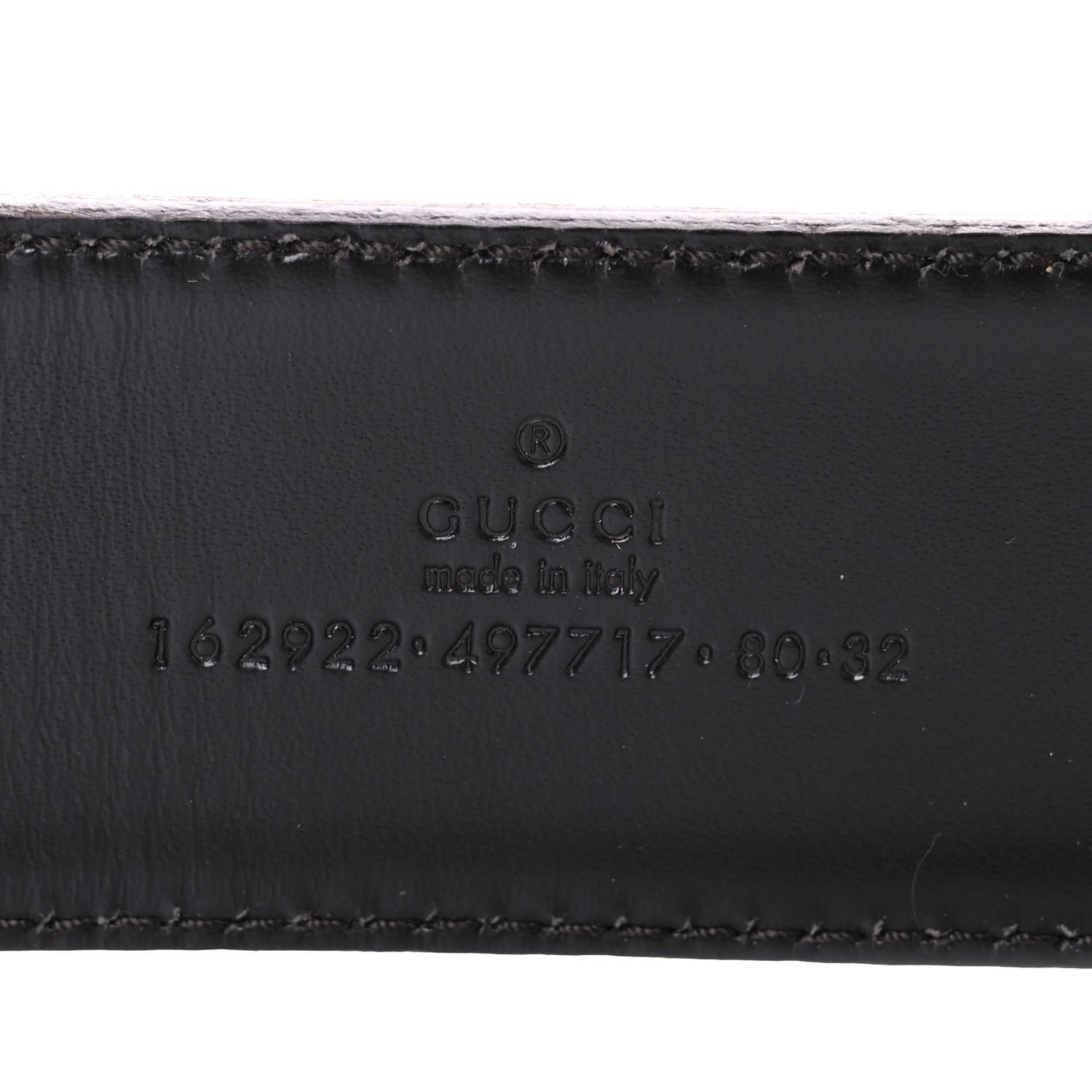 Gucci Calfskin Web Interlocking G Belt 80 32 Dark Brown 3 of 7
