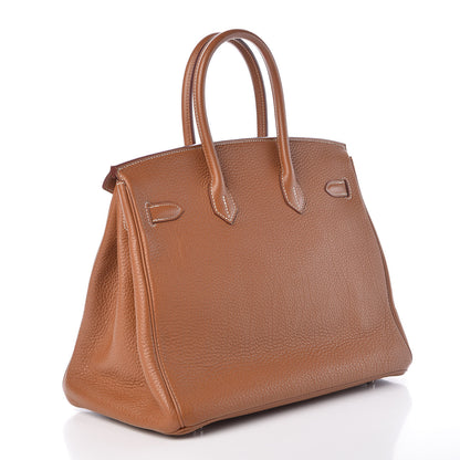 Hermes Togo Birkin 35 Gold 3 of 34