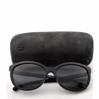 Chanel Crystal Baguette Cat Eye Bijou Sunglasses 5307-B Black 9 of 9