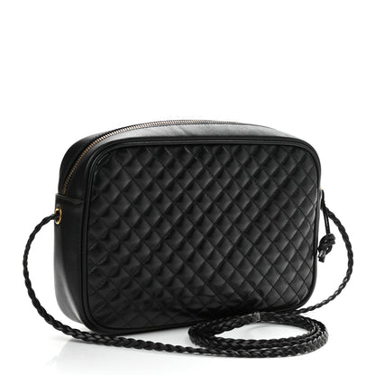 Gucci Calfskin Web Trapuntata Small GG Shoulder Bag Black 3 of 11