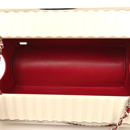 Chanel Resin Enamel CC Shopping Container Minaudiere Clutch Black White Red 5 of 11