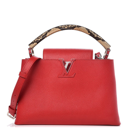 Louis Vuitton Taurillon Python Capucines PM Rubis 1 of 12