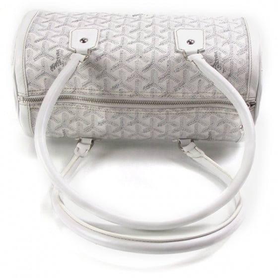 Goyardine Amakios PM Bowler Tote bag White