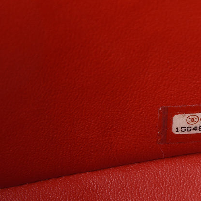 Chanel Lambskin Quilted Jumbo Double Flap Red 8 of 14