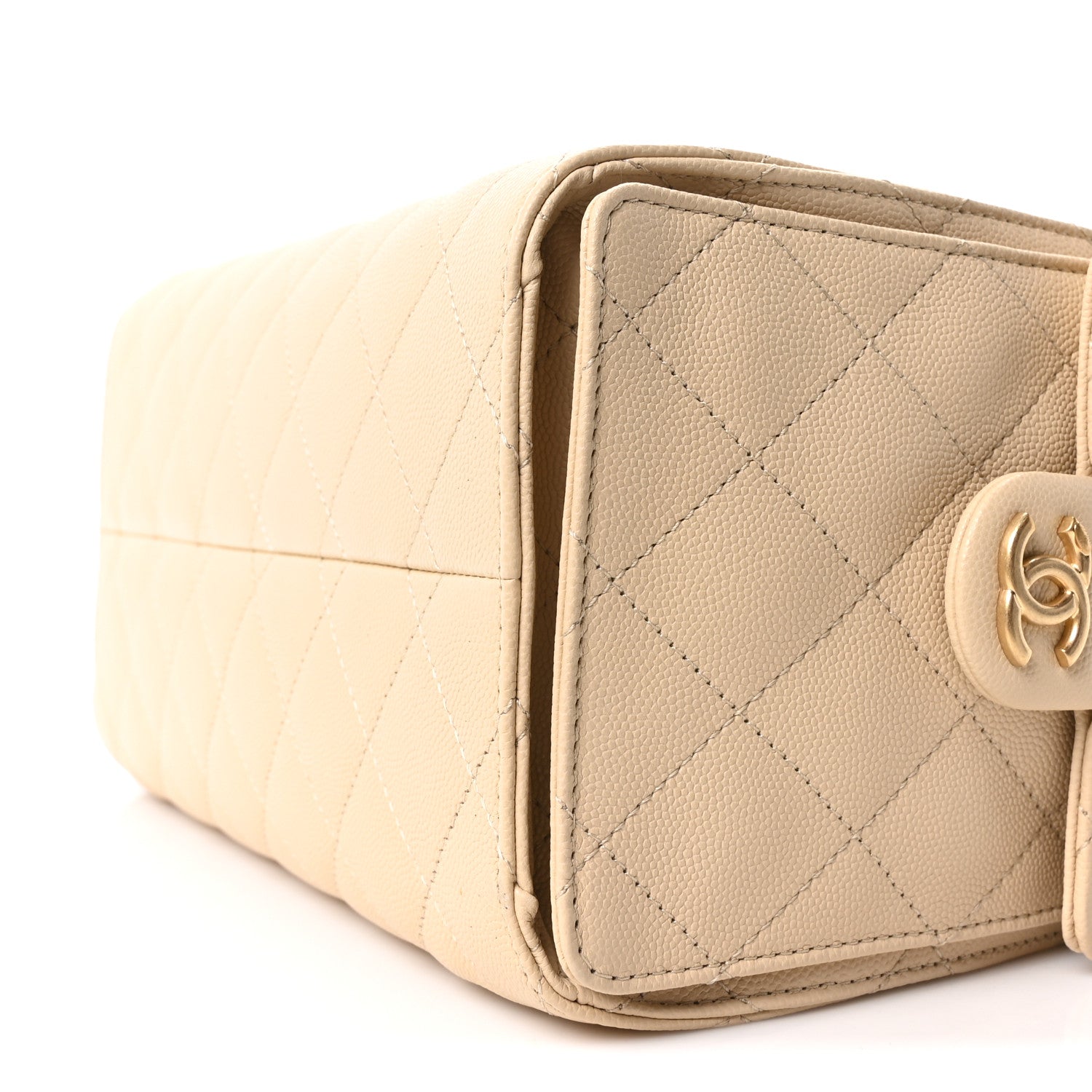Chanel Caviar Quilted Small Chanel 25 Handbag Beige 10 of 10