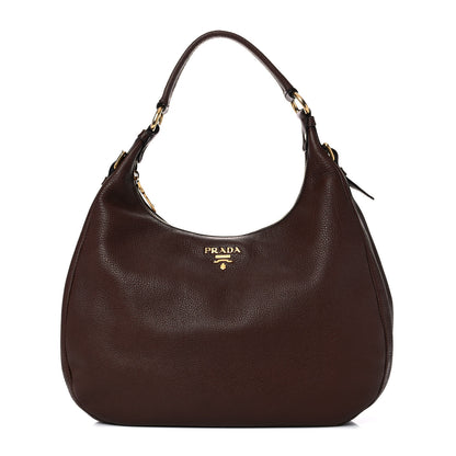Prada Vitello Daino Hobo Bruciato 1 of 11