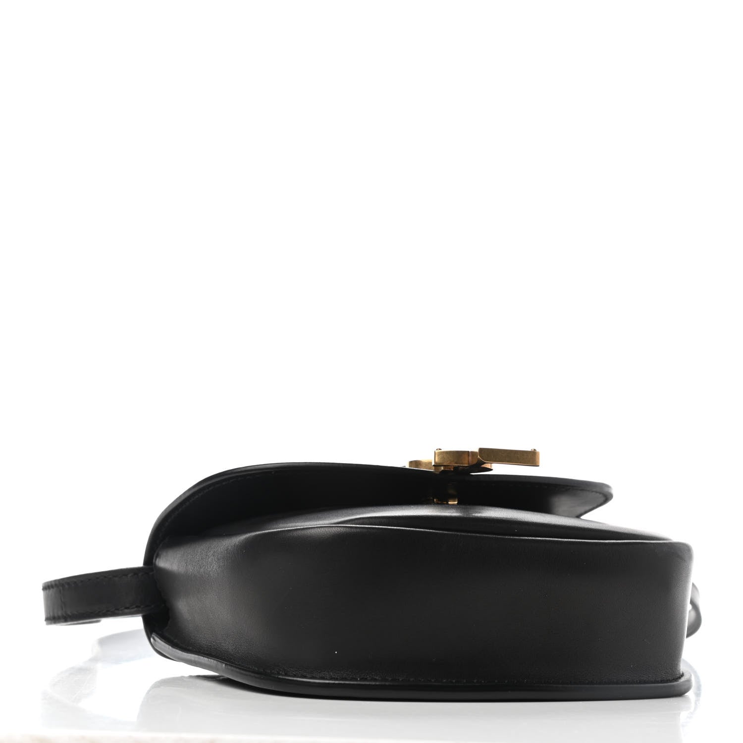 Saint Laurent Smooth Calfskin Mini Classic Monogram Kaia Satchel Black 3 of 7