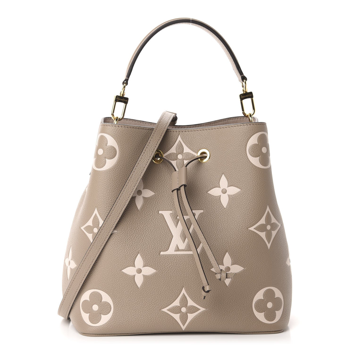 Louis Vuitton Empreinte Monogram Giant Neonoe MM Tourterelle Creme 3 of 11