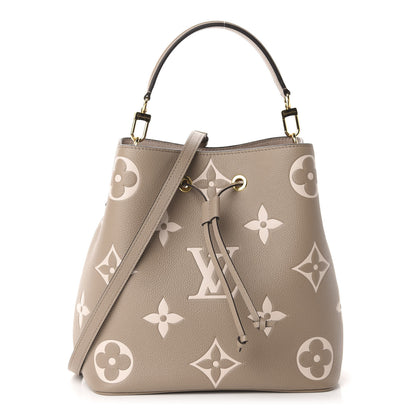 Louis Vuitton Empreinte Monogram Giant Neonoe MM Tourterelle Creme 3 of 11