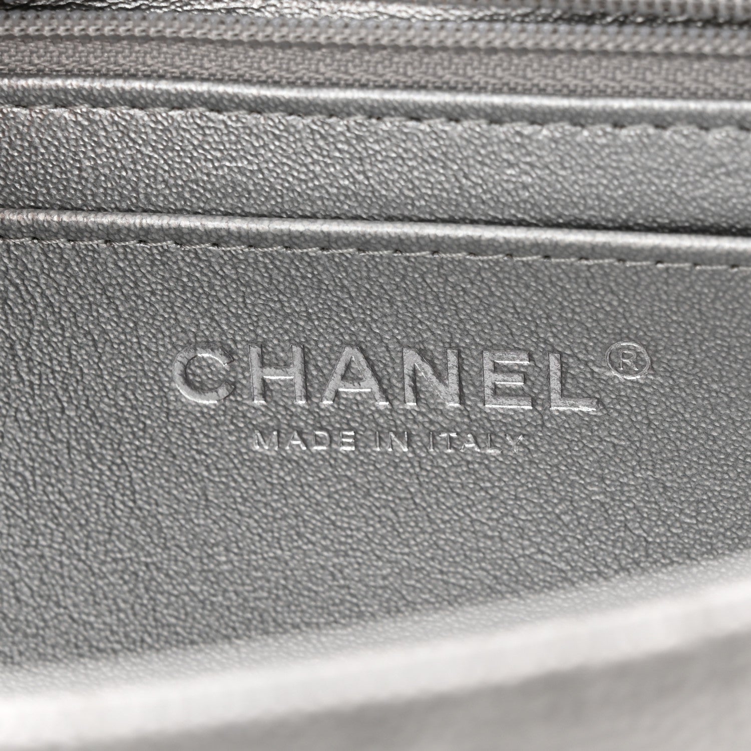 Chanel Metallic Caviar Quilted Mini Top Handle Rectangular Flap Silver 6 of 11