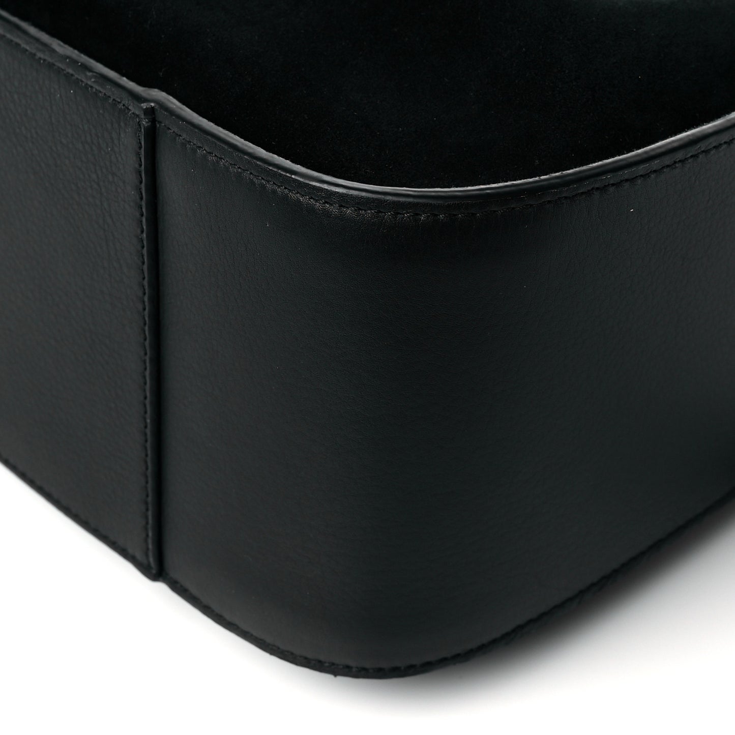 Calfskin Suede Medium Hammock Shoulder Bag Black