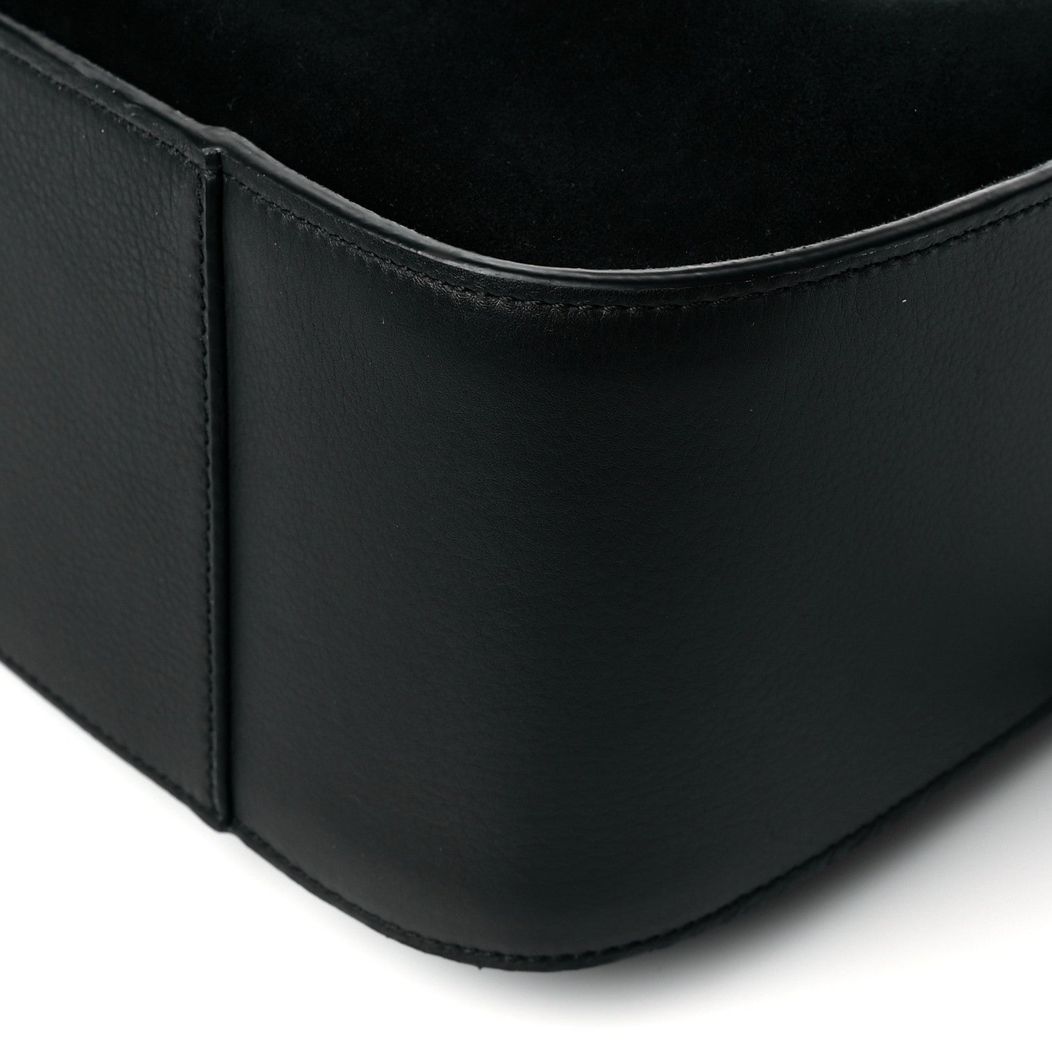Loewe Calfskin Suede Medium Hammock Shoulder Bag Black 8 of 9