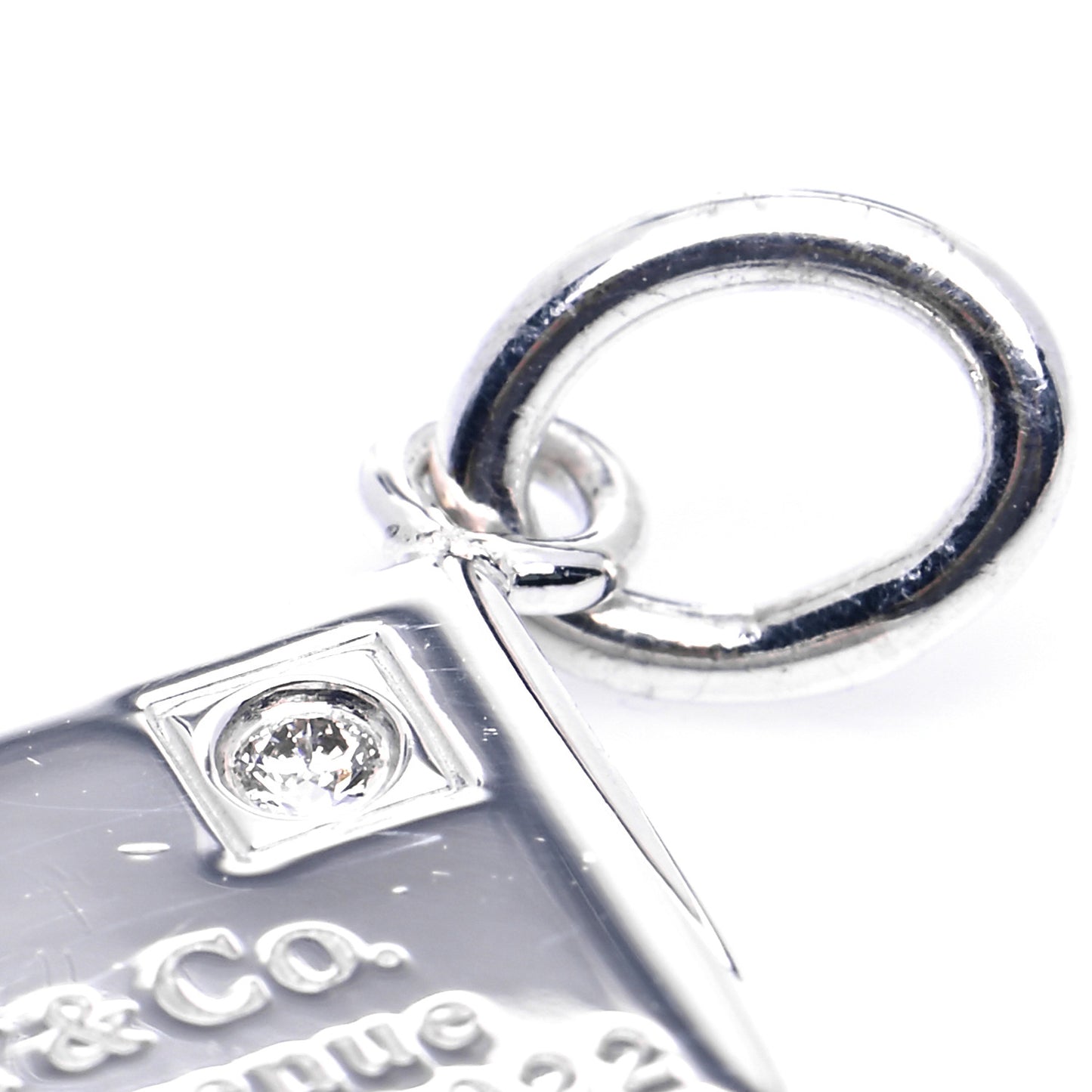 Sterling Silver Diamond Envelope Charm