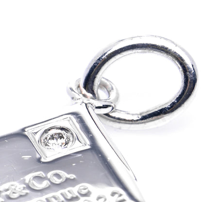 Tiffany Sterling Silver Diamond Envelope Charm 4 of 4